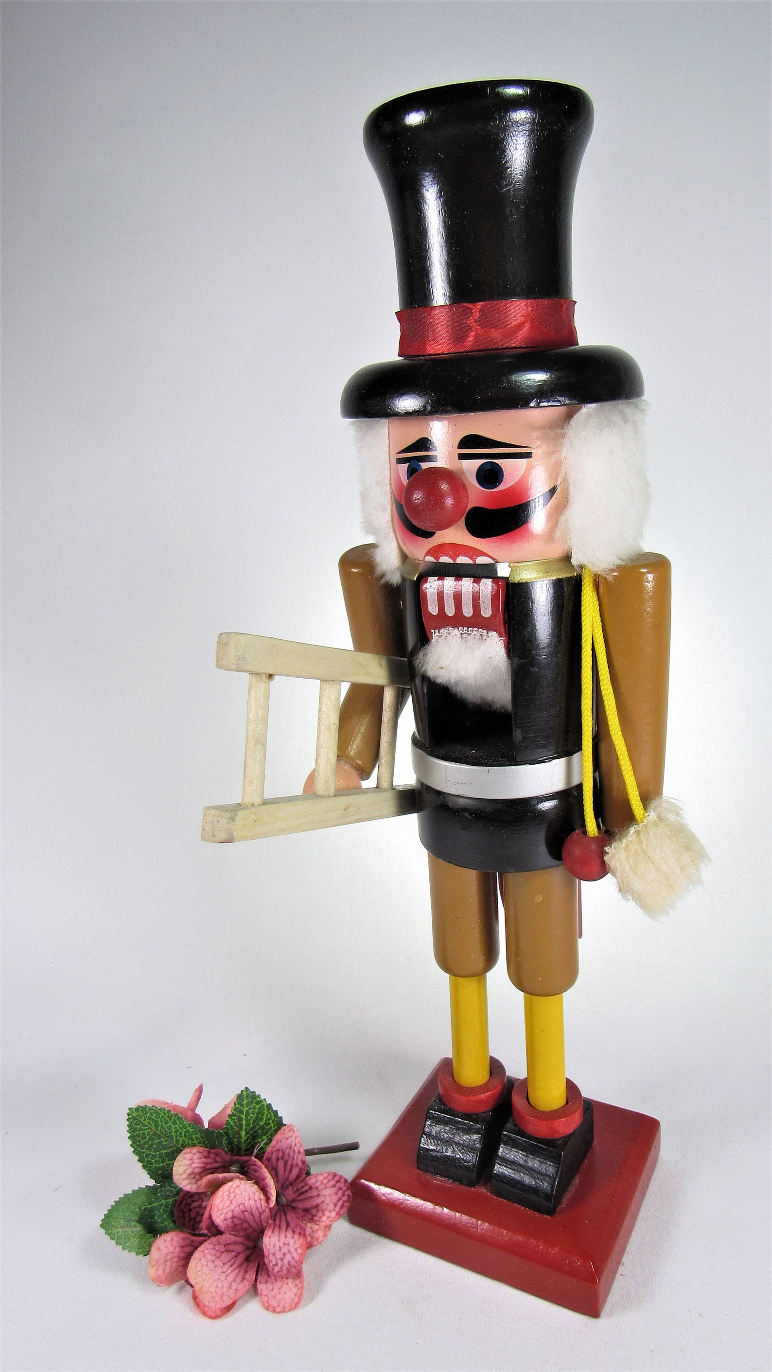 Nutcracker Vintage Wooden German CHIMNEY SWEEP with LADDER Etsy