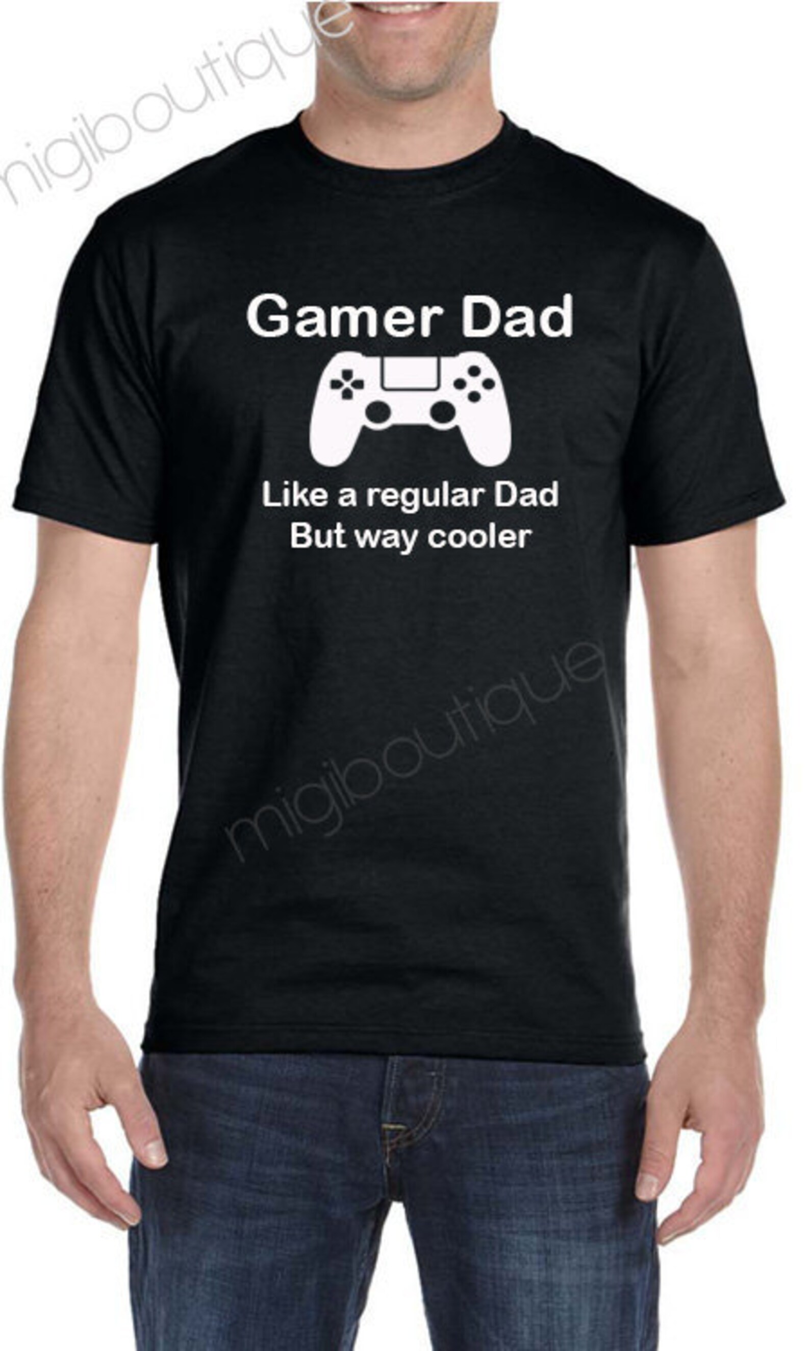 Gamer Dad t-shirt pick size and color daddy father gift | Etsy