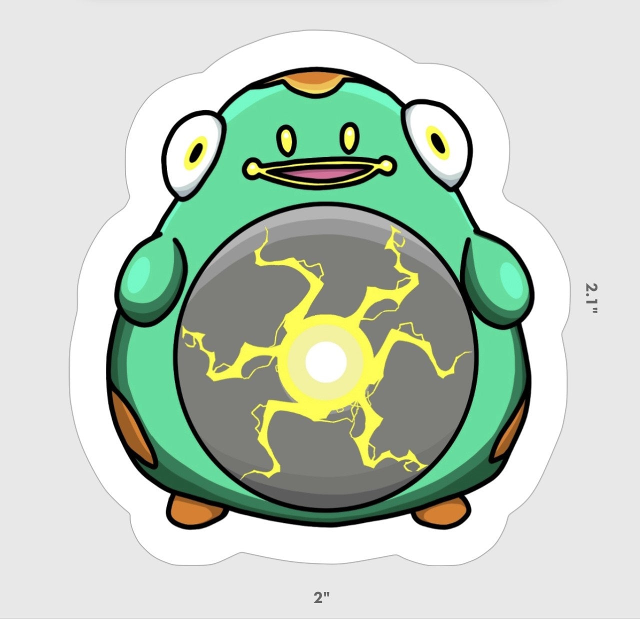 Bellibolt - Pokemon Matte Vinyl Sticker - Etsy