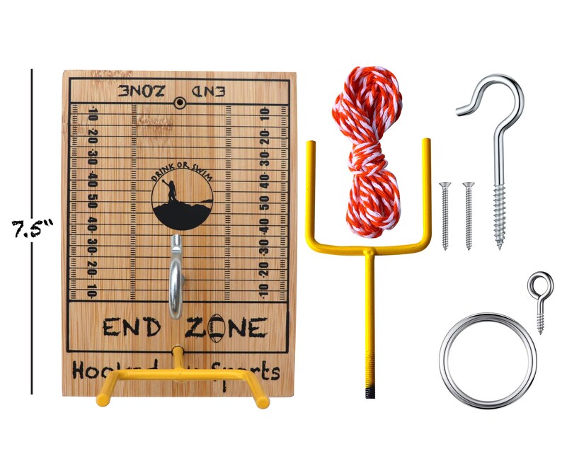 Football Ring Toss Game Hook and Ring Game gift for Him Etsy