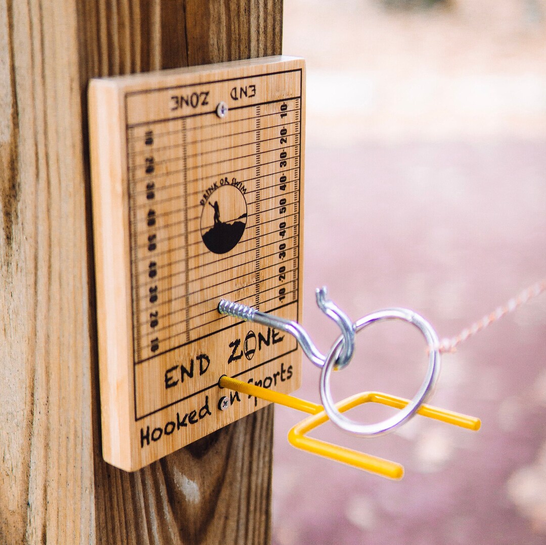 Football Ring Toss Game, Hook and Ring Game gift for Him, Football Game