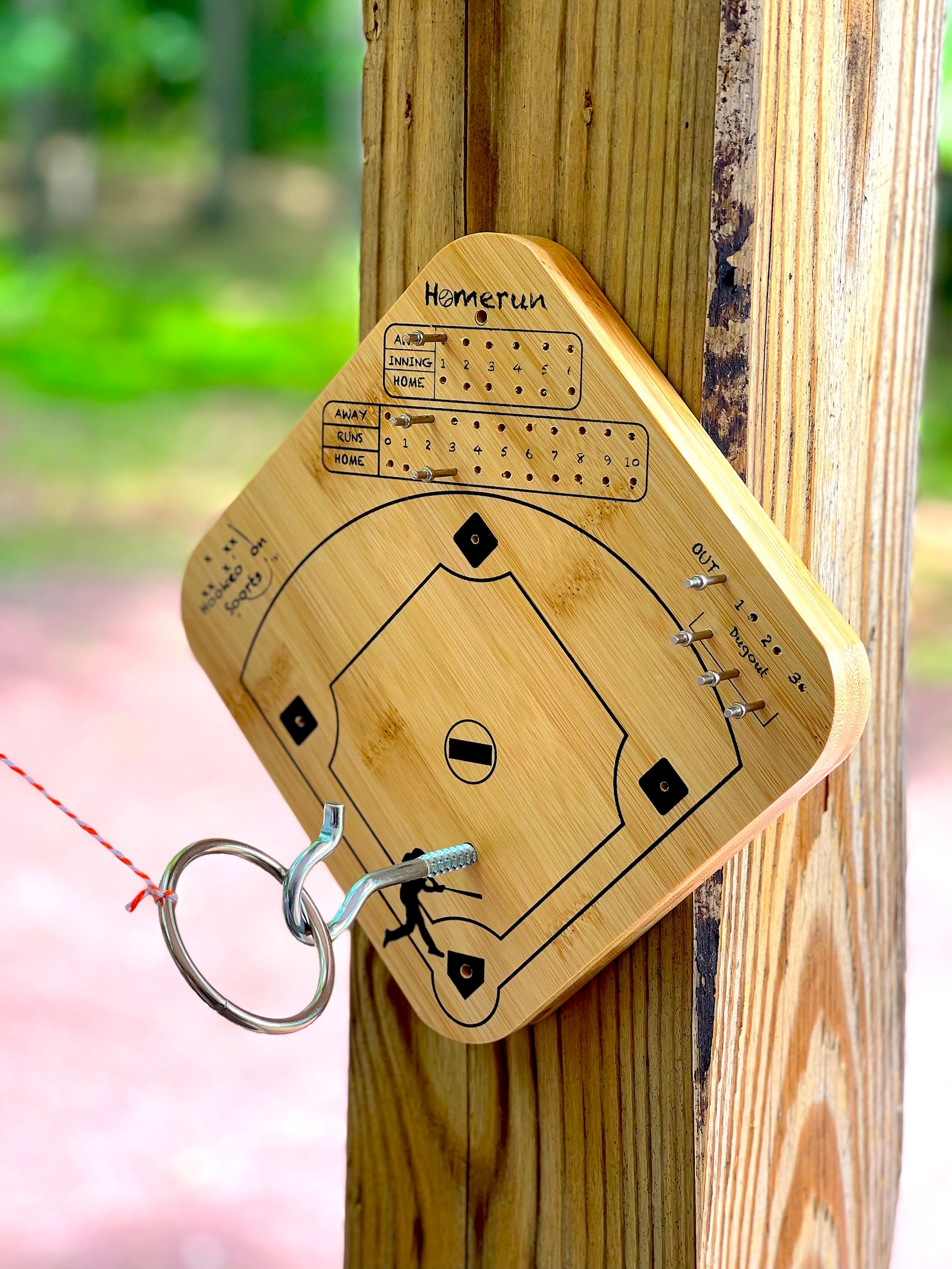 Baseball Hook and Ring Toss Game or Decoration