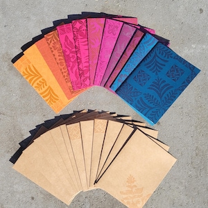 Handmade Hawaiian Block Print Blank Greeting Cards and Greeting Card Sets