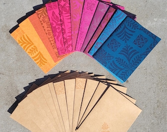 Handmade Hawaiian Block Print Blank Greeting Cards and Greeting Card Sets