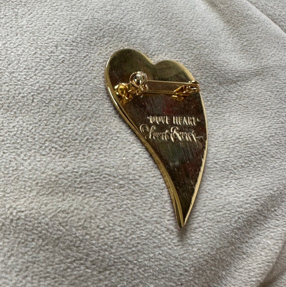 Laurel Burch "Dove Heart" Pin Brooch Vintage Laur… - image 7