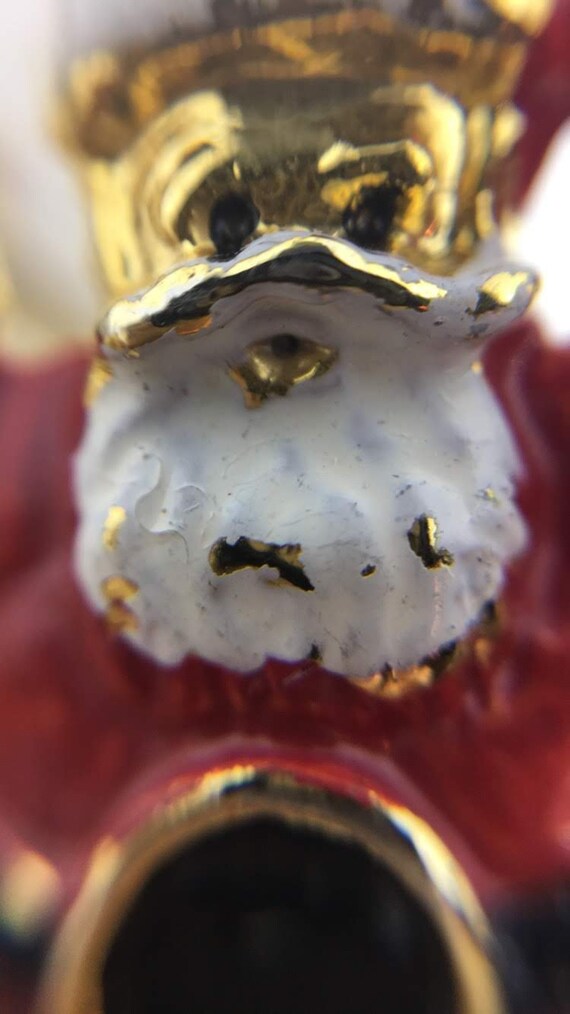 Santa Claus Christmas Enamel Vintage Pins Brooche… - image 9