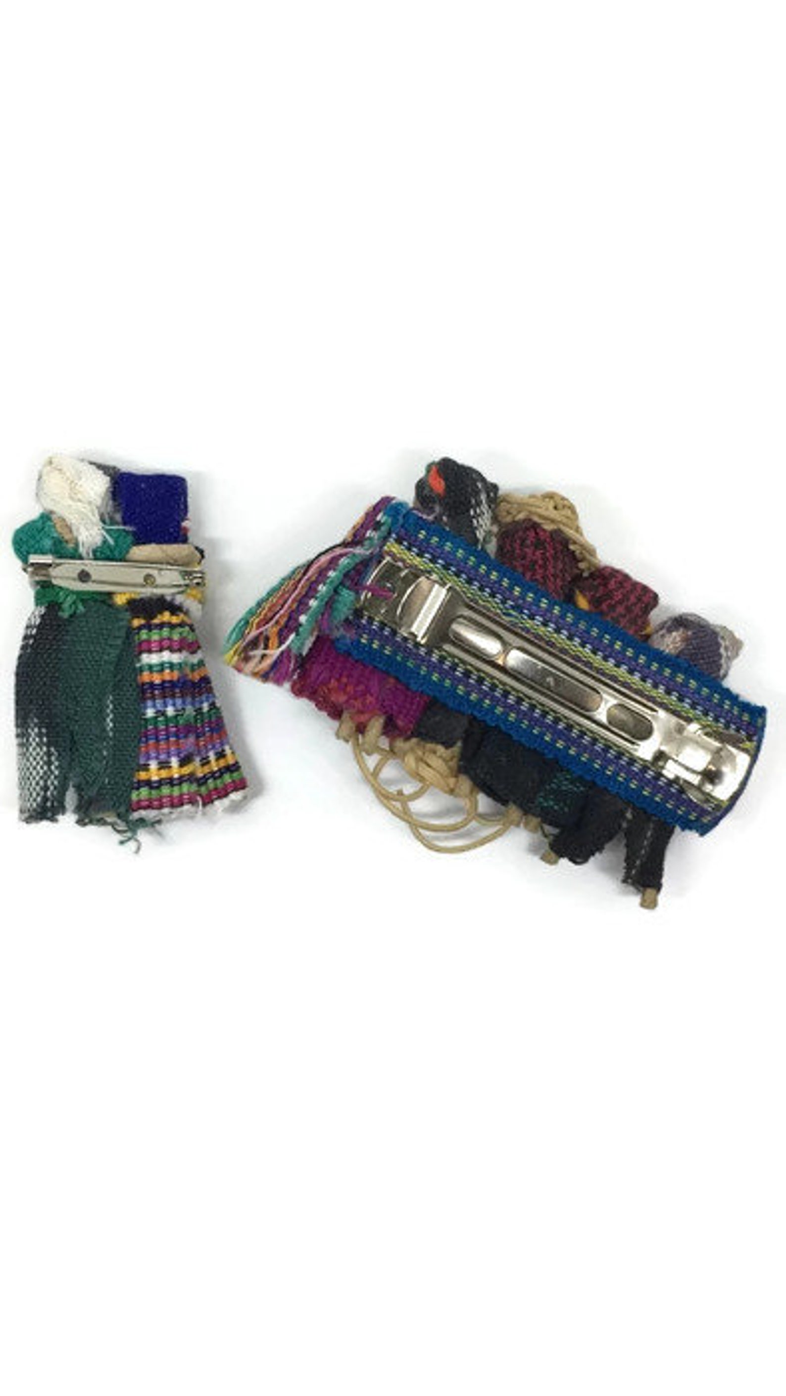 Handmade Yarn Worry Doll Pair of Brooches/pins Worry Doll Etsy