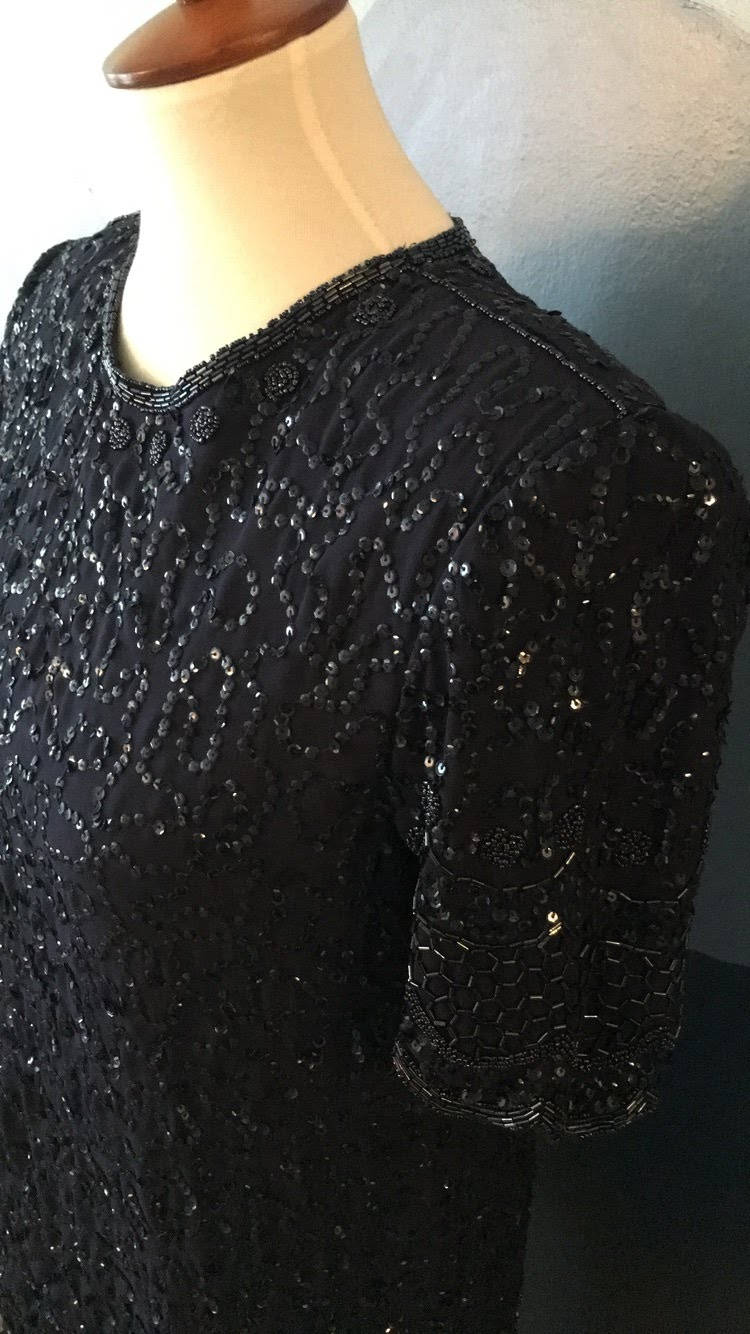 Fitted Formal Wear with Beaded Cuff Accent Dark Navy main image 1