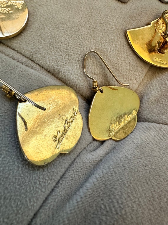 4 Laurel Burch Earrings Matching Pairs Bird Theme… - image 9