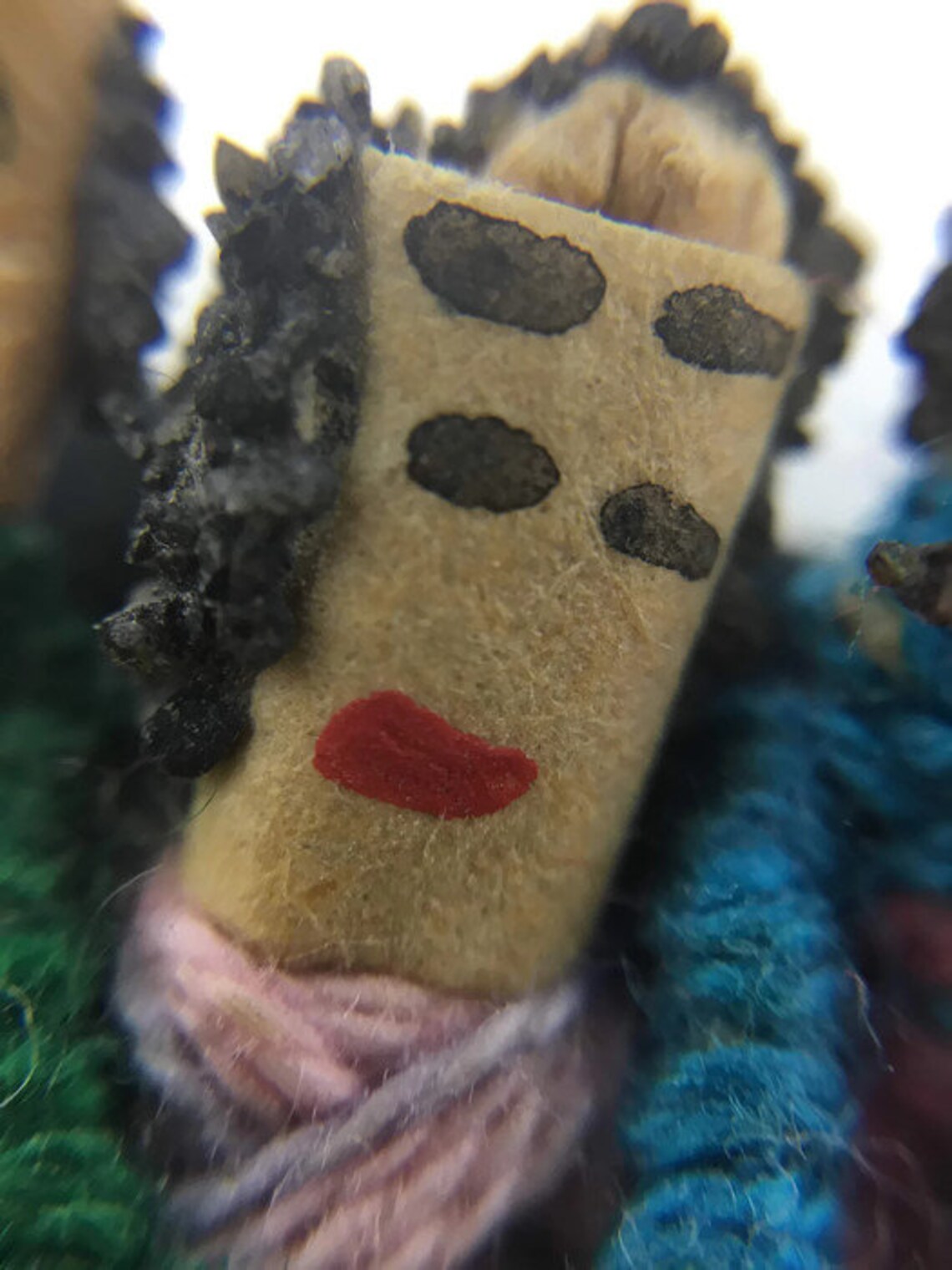 Unique Handmade Yarn Worry Doll Lot of Brooches/pins Worry Etsy