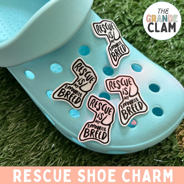 ONE Rescue Dog Adopt Shoe Charm // Handmade // Unique // Animal // Cottage Core