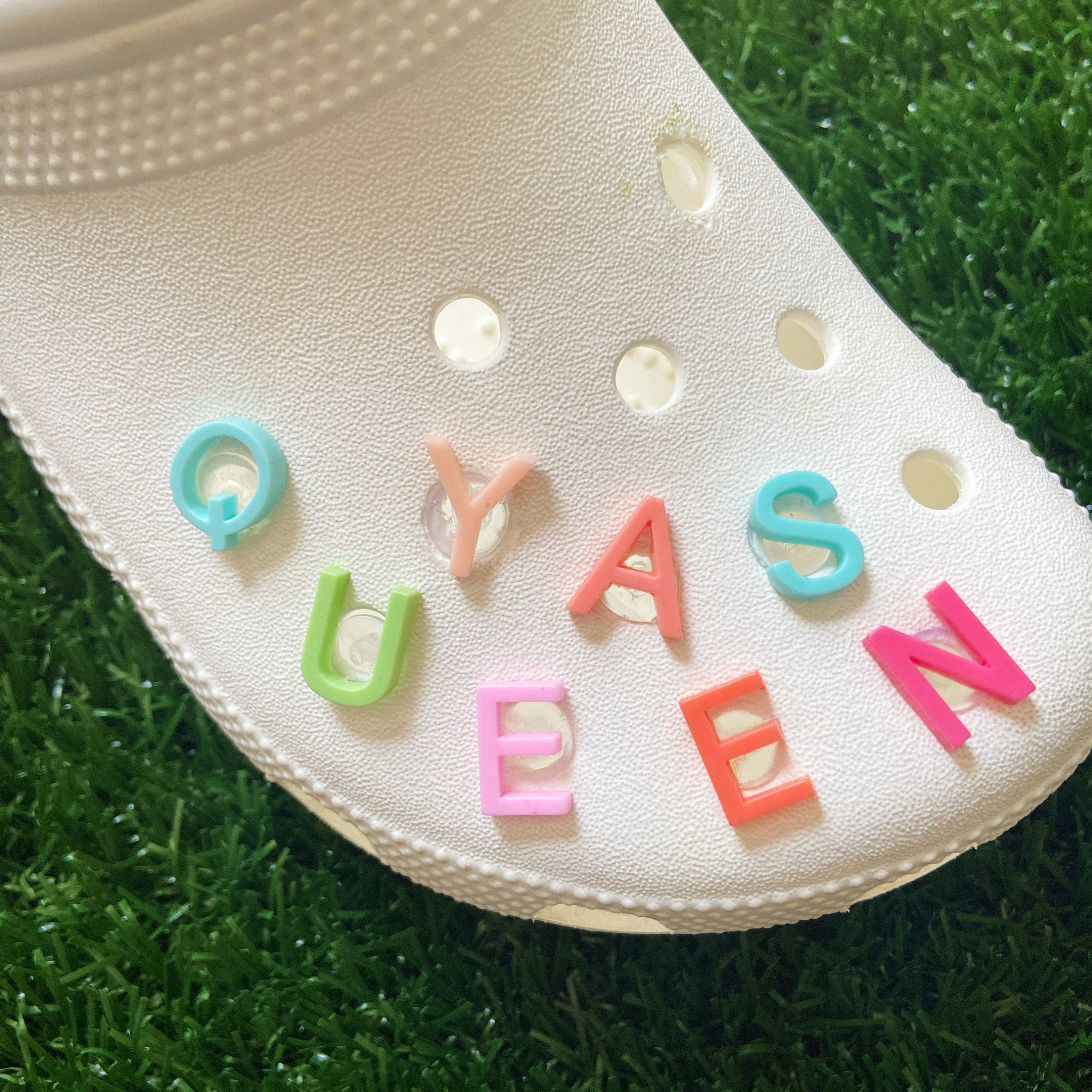 Alphabet Croc Shoe Charm // Handmade // Unique // Custom Etsy