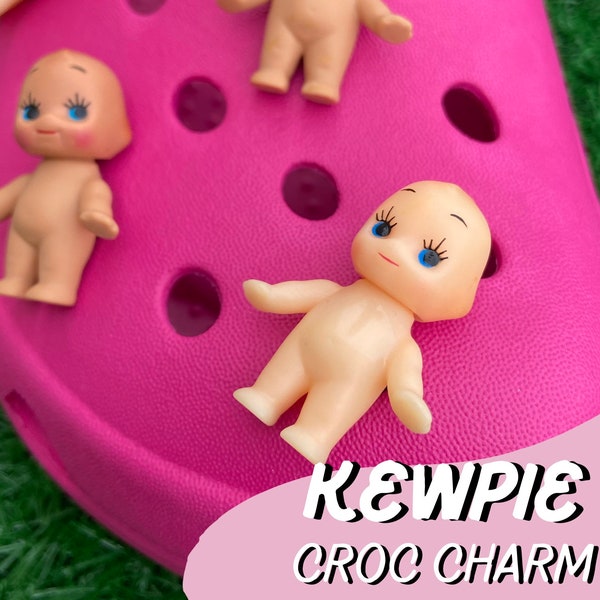 ONE Kewpie Croc Charm // Handmade // Unique