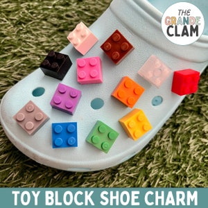 ONE Block Shoe Charm // Handmade // Unique // Toys // Blocks
