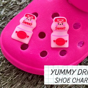 ONE Yummy Drink Shoe Charm // Handmade // Unique // Cottage Core // Cute // Kawaii