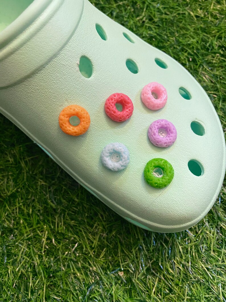 Fruit Loop Croc Shoe Charm // Handmade // Unique // Cereal // Etsy