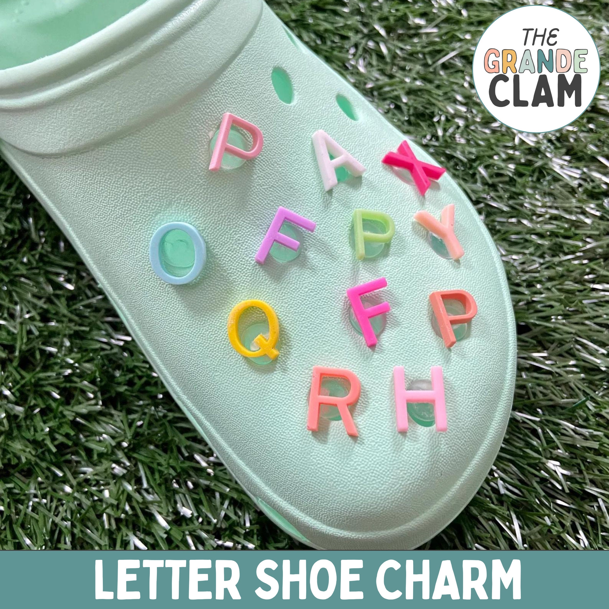 Glow in the Dark Alphabet Croc Charms, Personalized Letter Jibbitz, Shoe  Charms for Crocs 