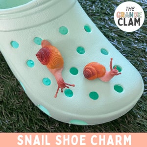 ONE Snail 3D Shoe Charm // Unique Gift // Cottage Core // Cute