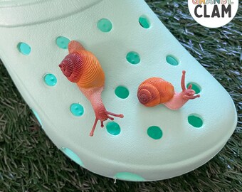 ONE Snail 3D Shoe Charm // Unique Gift // Cottage Core // Cute