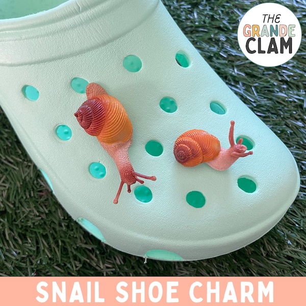 ONE Snail 3D Shoe Charm // Unique Gift // Cottage Core // Cute