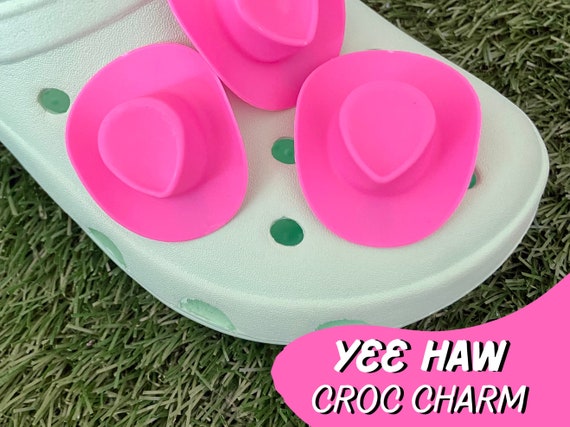 Yee Haw Cowboy Hat Shoe Croc Charm 