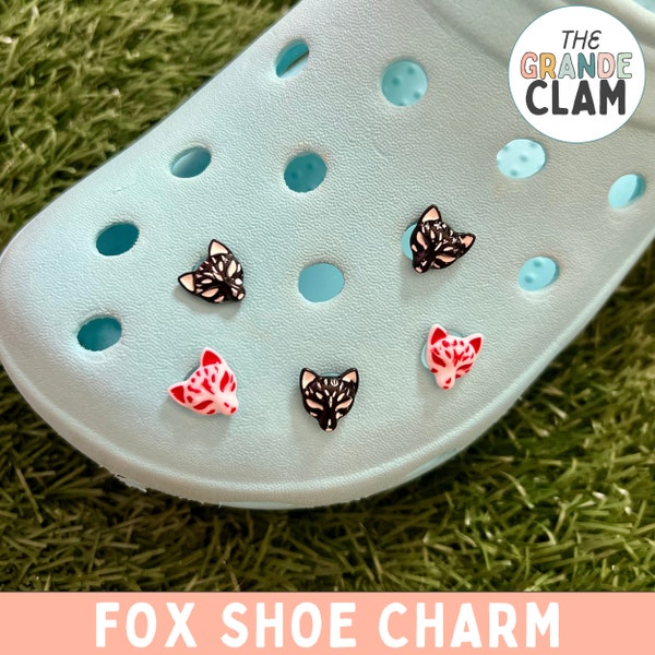 ONE Fox Shoe Charm // Handmade // Unique // Animal // Cute