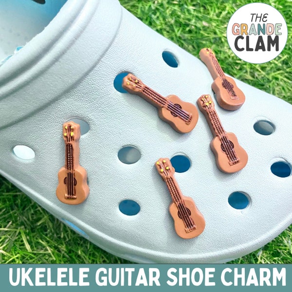 ONE Ukulele Guitar Shoe Charm // Handmade // Unique // Music // Fun // Kawaii