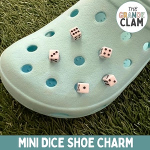 ONE Tiny Mini Dice Shoe Charm // Handmade // Unique // Kawaii // Cute