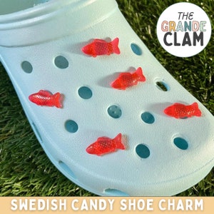 ONE Swedish Candy Fish Shoe Charm // Handmade // Unique // Candy // Cute //