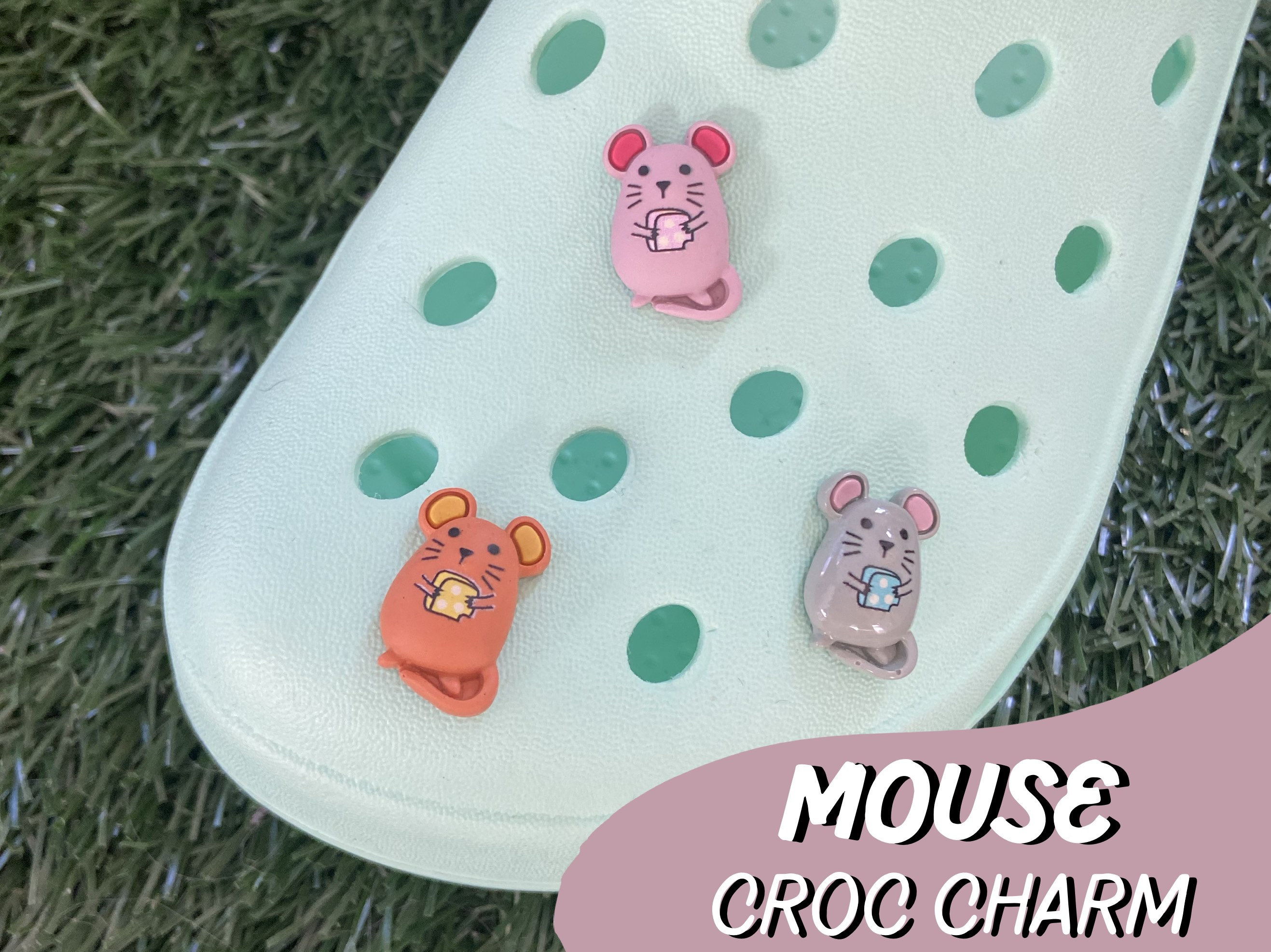 Mouse Croc Charm // Handmade // Unique // Rat // Cottagecore - Etsy
