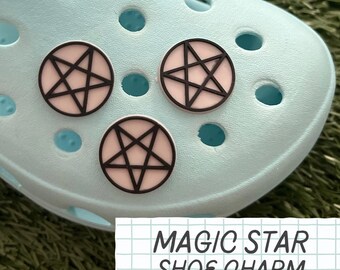 ONE Pentagram Magic Star Shoe Charm // Handmade // Unique // Magical