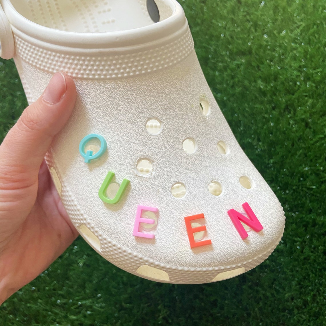 Alphabet Croc Shoe Charm // Handmade // Unique // Custom Etsy