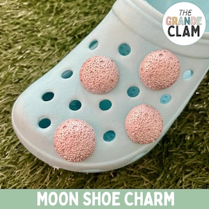 One Handmade Full Moon Shoe Charm | Celestial Accessory | Night Sky Gift