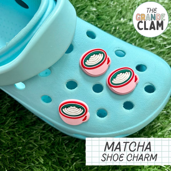 ONE Matcha Shoe Charm // Handmade // Unique // Food // Yummy //