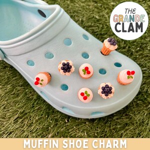 ONE Muffin Cupcake Shoe Charm // Handmade // Unique // Food // Yummy // Kawaii
