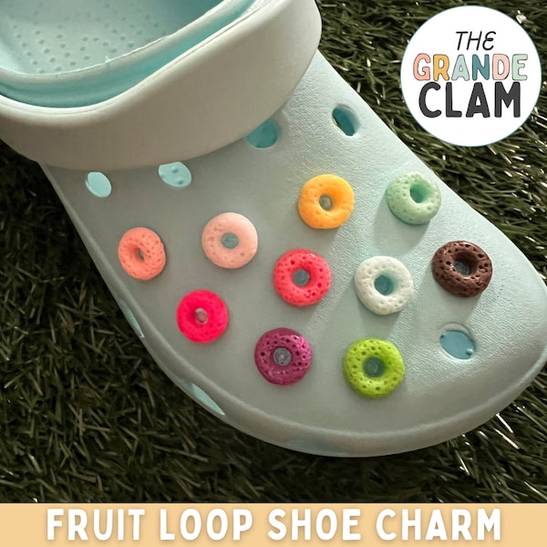 ONE Fruit Loop Shoe Charm // Handmade // Unique // Cereal // Snack // Breakfast