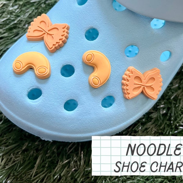 ONE Noodle Macaroni Shoe Charm // Handmade // Unique // Food // Yummy // Snack //