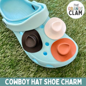 ONE Cowboy Hat Shoe Charm // Handmade // Unique // Farm