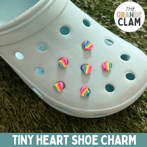 ONE Tiny Heart Shoe Charm // Handmade // Unique // Heart // Cute