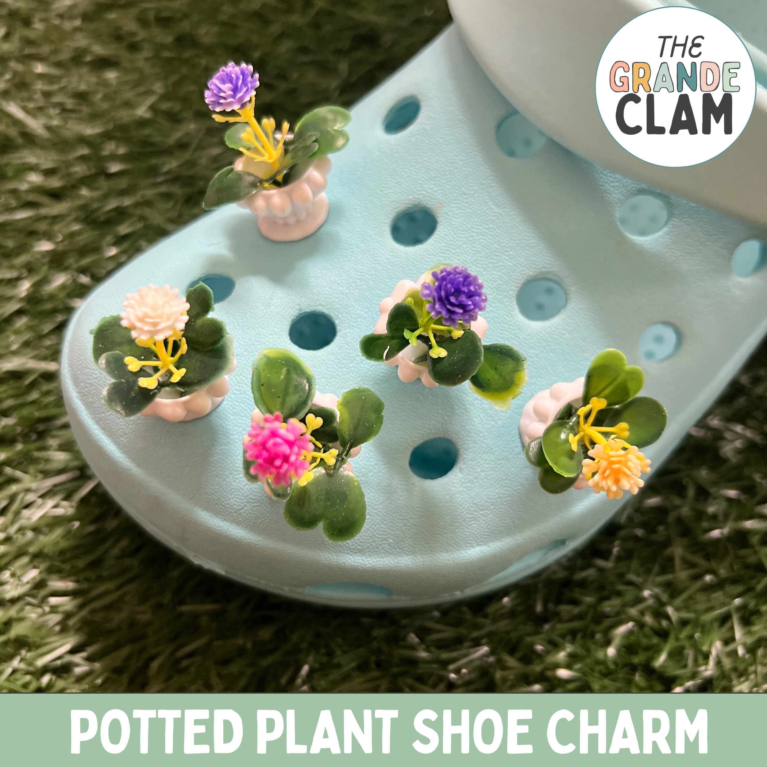 Potted Plant Shoe Charm 