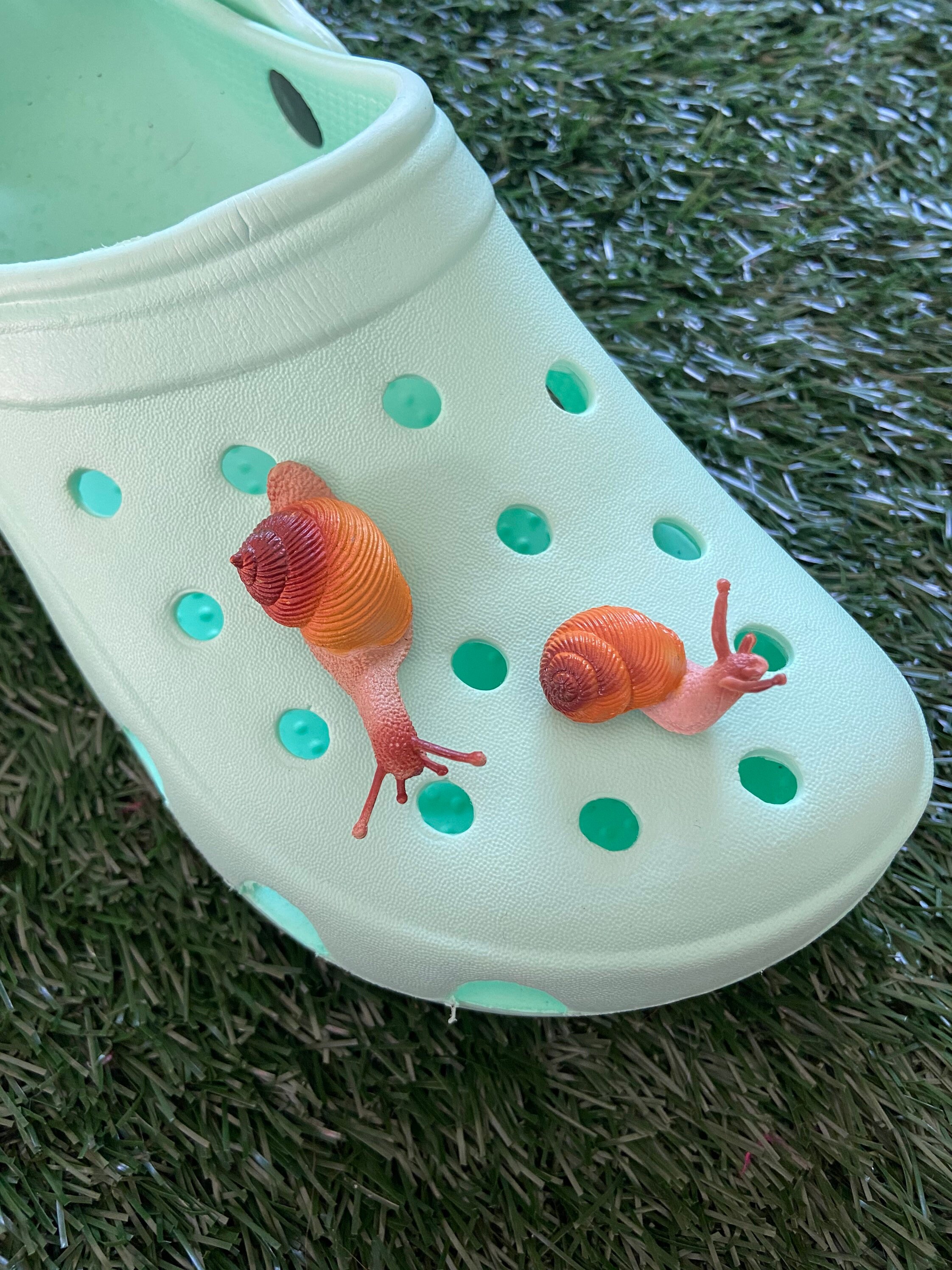 Snail Croc Shoe Charm // Handmade // Unique // Cottage Core - Etsy