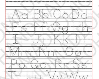 Glowforge ABC Board SVG: Letter & Number Tracing (Digital Download)