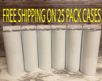 Venta al por mayor 25 caja 20oz Recta sin sublimación cónica 20oz vaso delgado, personalizado