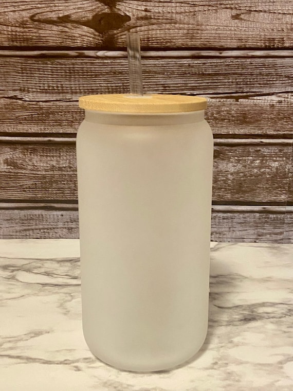 16oz Frosted Glass Sublimation Tumbler - Etsy