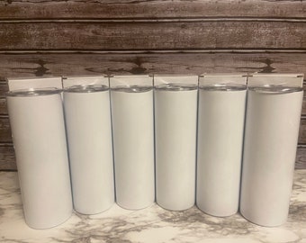 Ready To Ship Sublimation 20oz Skinny Tumbler, No Taper