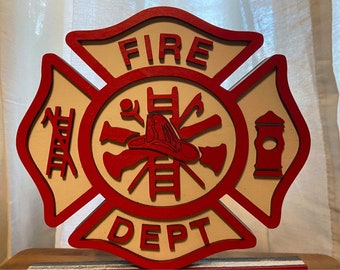 SVG, Glowforge ready- Fire Figher Stand, Instant download