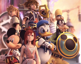 KINGDOM HEARTS キングダムハーツⅡ 告知ポスター B2サイズ