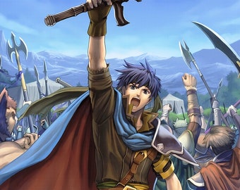 ファイアーエムブレム 蒼炎の軌跡 アイク - ポスター 13x19 - Etsy 日本