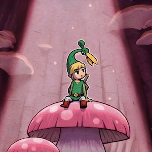 Zelda Minish Cap - Mushrooms - Poster 13x19