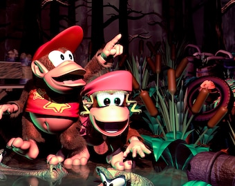 ドンキーコング2 - クラシックレンダリング - ポスター 13x19 - Etsy 日本